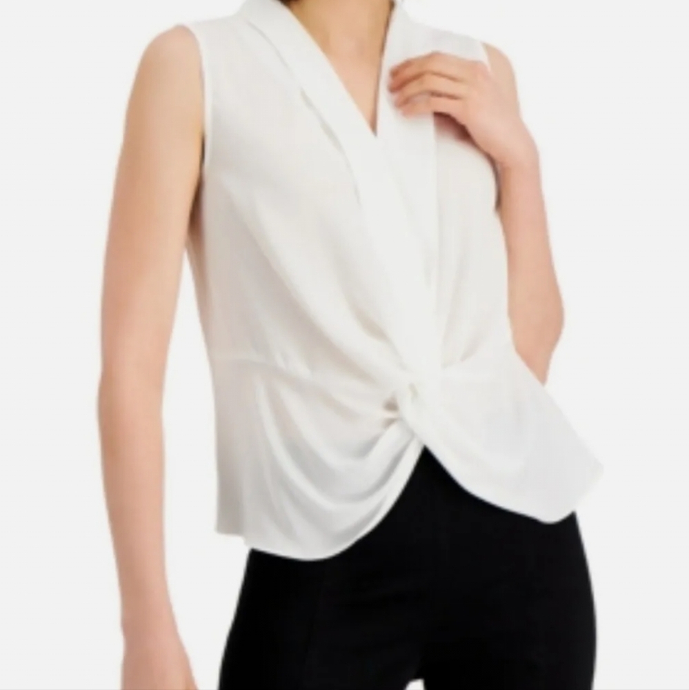 INTERNATIONAL CONCEPTS SLEEVELESS TWIST-FRONT TOP LIP GLOSS M [WHITE]